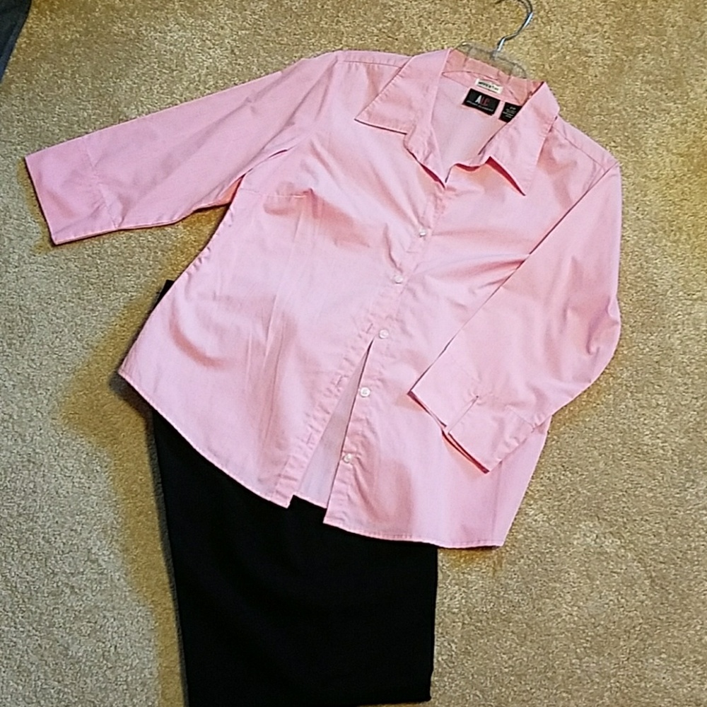 Pink Button Up Blouse